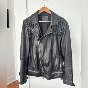 All Saints men’s leather jacket